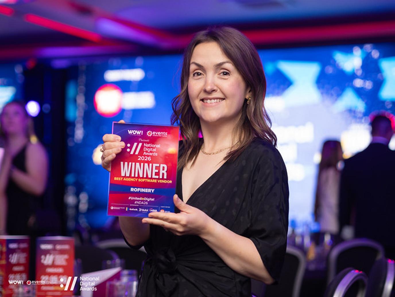 We won Best Agency Software Vendor at the National Digital Awards