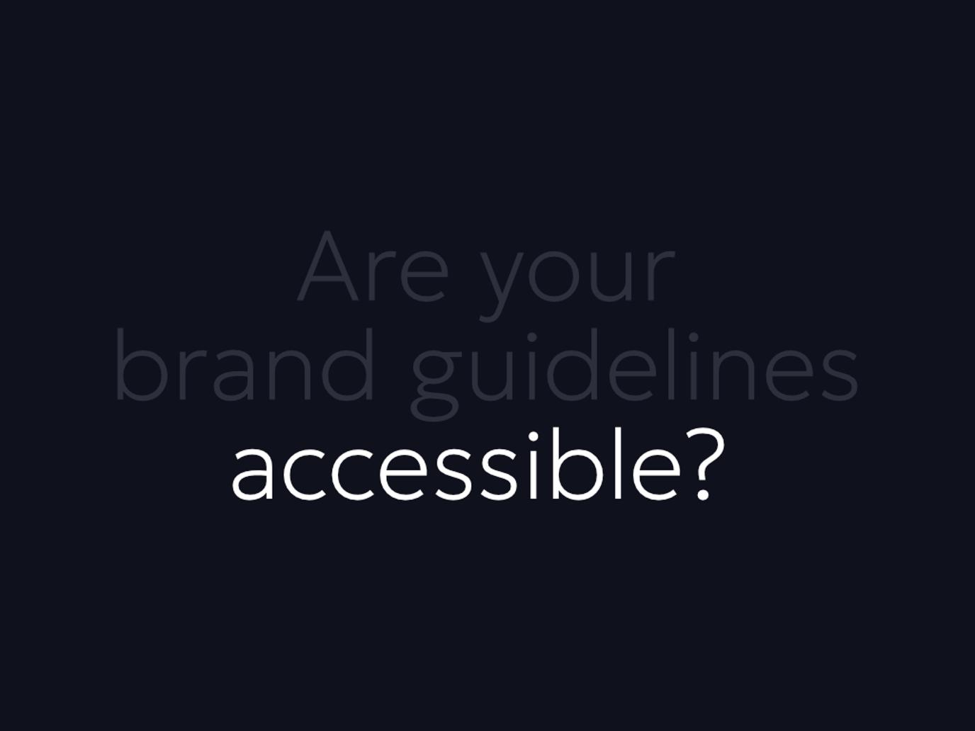 When your brand guidelines are the accessibility problem