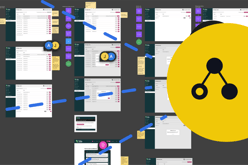 API connecting data together on top of a Figma set of designs