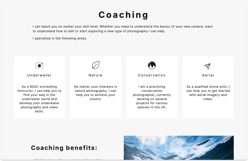 coaching CTA on Gabe Hearnshaw site