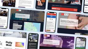 Kings College London ppopderm website collage showing different desktop and mobile screenshots. Wordpress website design agency​