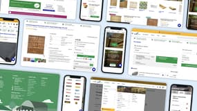 Suregreen website collage made up of desktop and mobile screenshots.