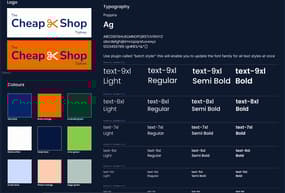 fonts colour and logo for cheap shop