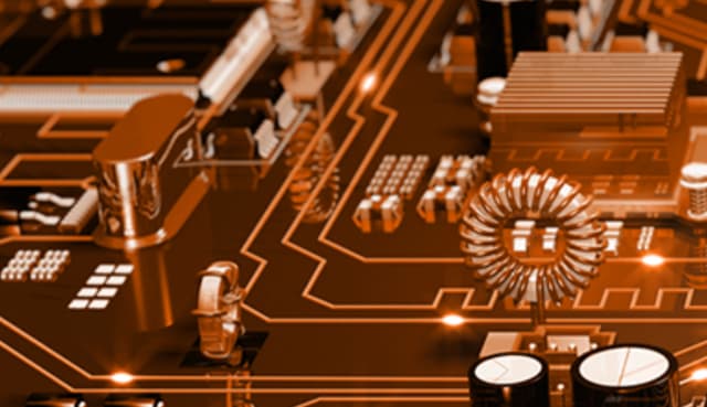 A close up image of IT equipment