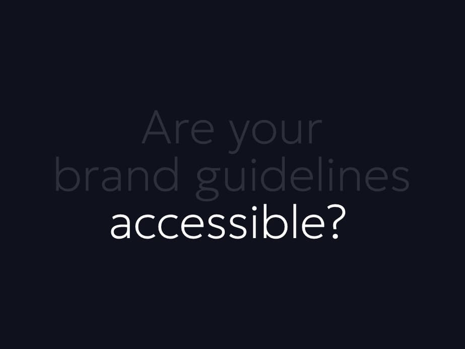 When your brand guidelines are the accessibility problem