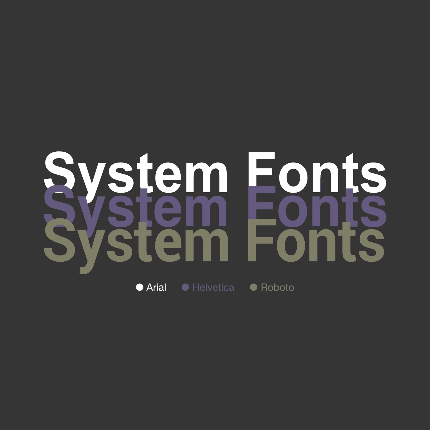 Why you should use system fonts on your website