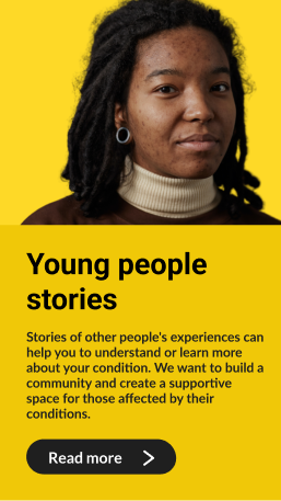 Young people stories section on the BSPAD site