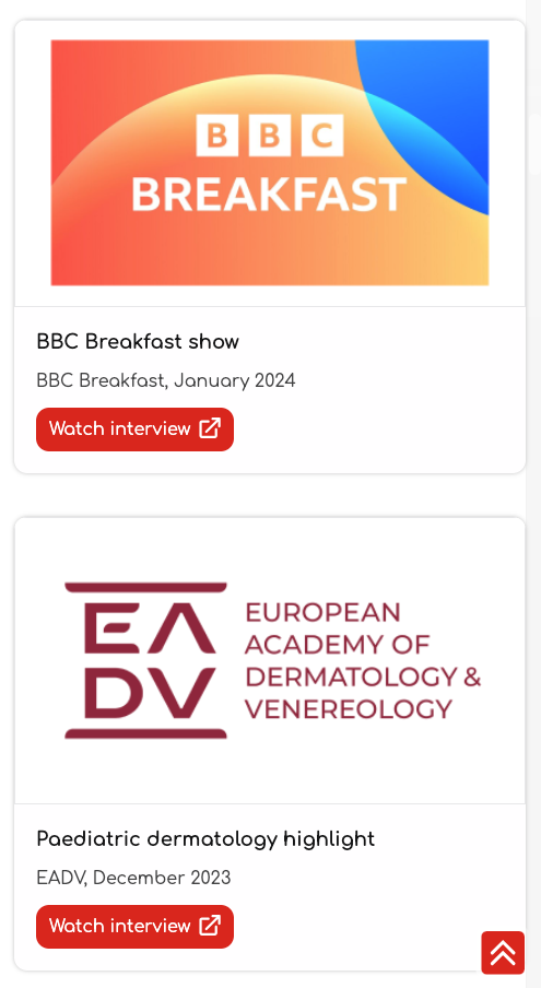 news articles from the paediatric and population based dermatology site