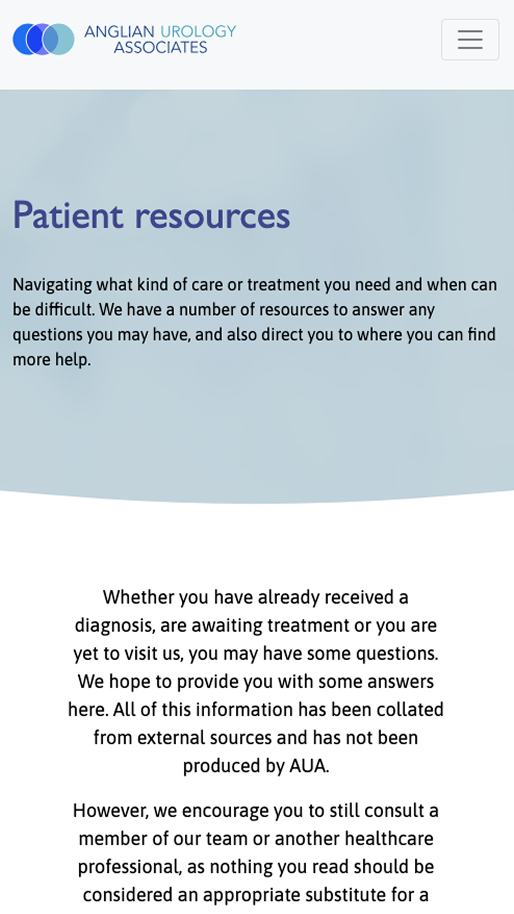 AUA resources mobile
